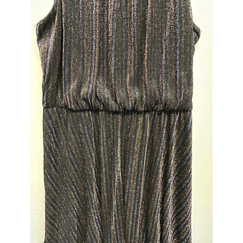 Mi Ami Metallic Shimmer Mini Dress L 2010s‎ Party Clubcore Rainbow - Picture 3 of 12